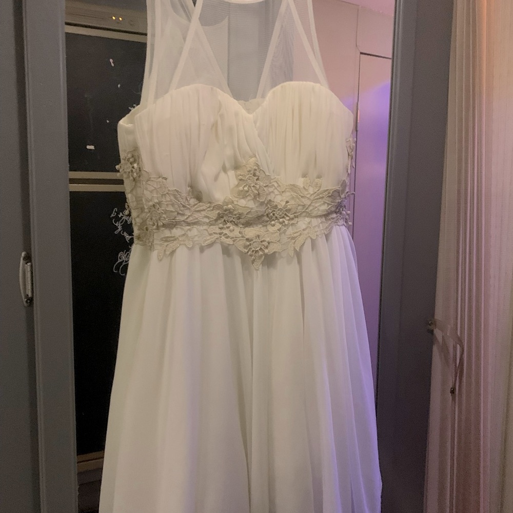 My Michelle white, elegant dress
